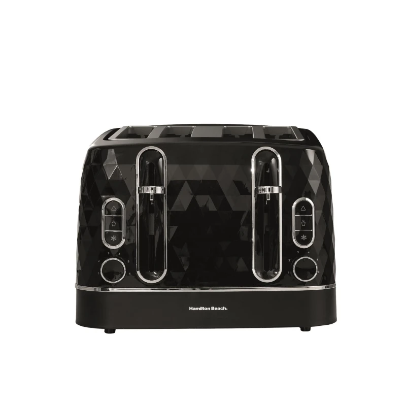 Image of Hamilton Beach Diamond 4 Slice Toaster Black Unisex
