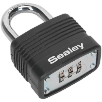 image of Sealey Laminated Steel Combination Padlock 40mm Standard