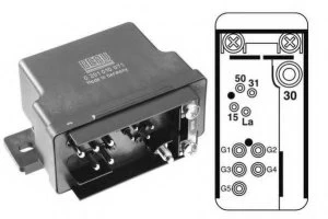 Image of Beru GR071 / 0201010071 Glow Plug Control Unit Replaces 737515000