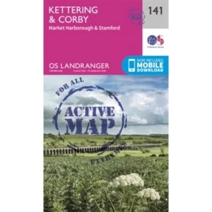 Image of Kettering & Corby by Ordnance Survey (Sheet map, folded, 2016)