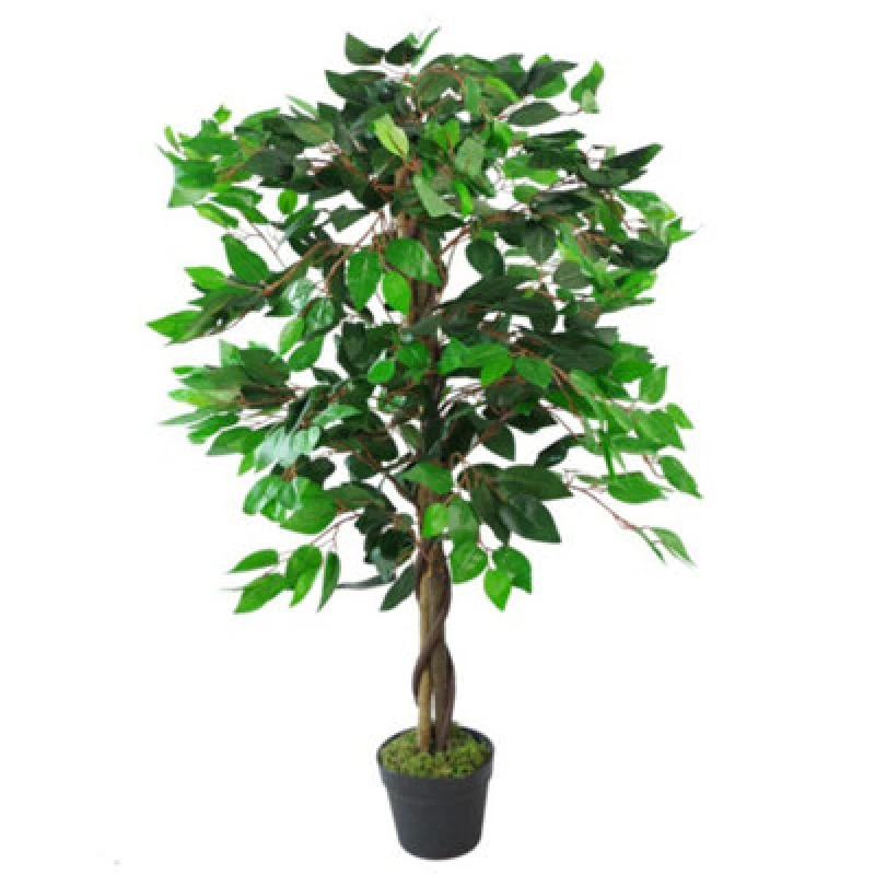 Image of Leaf 110cm Leaf Realistic Artificial Ficus Tree / Plant Red unisex
