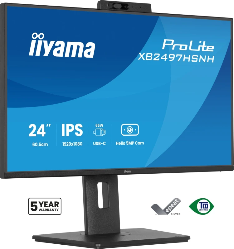 Image of iiyama iiyama ProLite XB2497HSNH-B1 24" IPS LCD 4MS 1920X1080 350CD/M2 HDMI/DP/USB 2 computer monitor 60.5cm (23.8") 1920 x 1080 pixels Full HD Blac