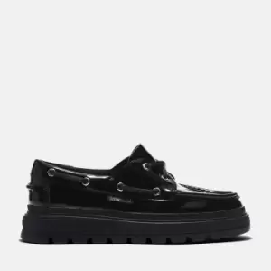 image of Timberland Ray City Boat Shoe For Her In Black Black, Size 3.5