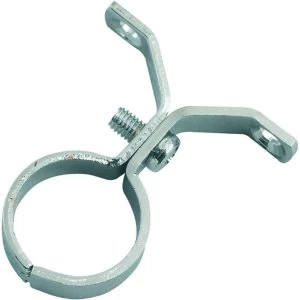 Image of Wickes Chrome Effect Stand Off Pipe Clips - 22mm Pack of 2