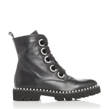 image of Dune London Dune Purla Pearl Boots - Black - 484