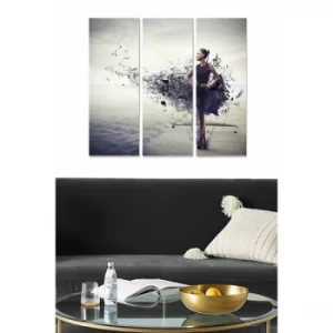 Image of MDF121246546 Multicolor Decorative MDF Painting (3 Pieces)