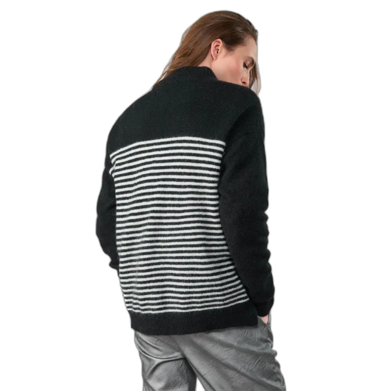 Image of Le Temps des cerises Woman sweater Le Temps des cerises Land Noir Female L