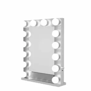 Image of At Home Comforts Rita Hardwood Portrait Mirror 12 Silver