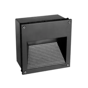 Image of Namsos Integrated LED Outdoor LED Recessed Wall Light Graphite , IP65