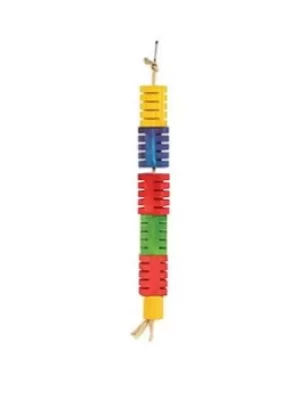 image of Happy Pet Groovy Colour Blocks Bird Toy