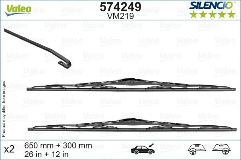 Image of Wiper blade VALEO 574249