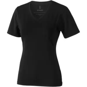Image of Elevate Womens/Ladies Kawartha Short Sleeve T-Shirt (L) (Solid Black)