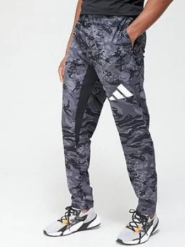 image of Adidas 3 Bar Camo Pants - Black