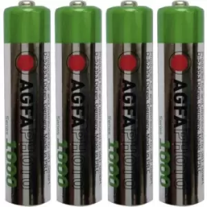 image of AgfaPhoto HR03 AAA battery (rechargeable) NiMH 900 mAh 1.2 V 4 pc(s)