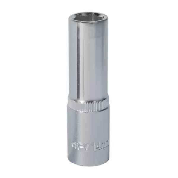 Image of Genuine SEALEY S1214D WallDrive® Socket 14mm Deep 1/2Sq Drive