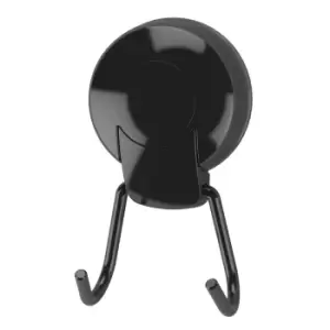 Image of Showerdrape Suctionloc Black Twin Robe Hook