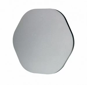 Image of Wall Light 14.4cm Hexagonal 6W LED 3000K, 540lm, Silver Paint