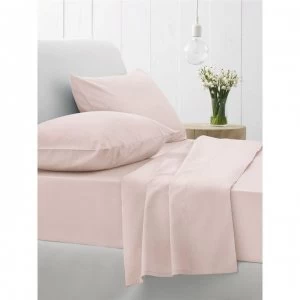 image of Sheridan 500tc cotton sateen flat sheet - Pink