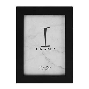 image of 4" x 6" - iFrame Black Plastic Photo Frame