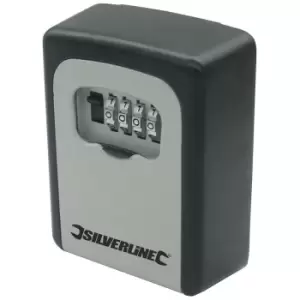 Image of 309218) Key Safe Wall-Mounted 121 x 83 x 40mm - Silverline