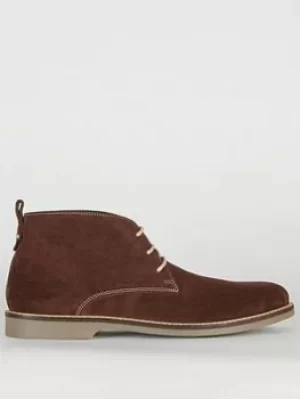 Image of Barbour Barbour Consett Suede Three Eyelet Chukka Boots, Brown, Size 10, Men