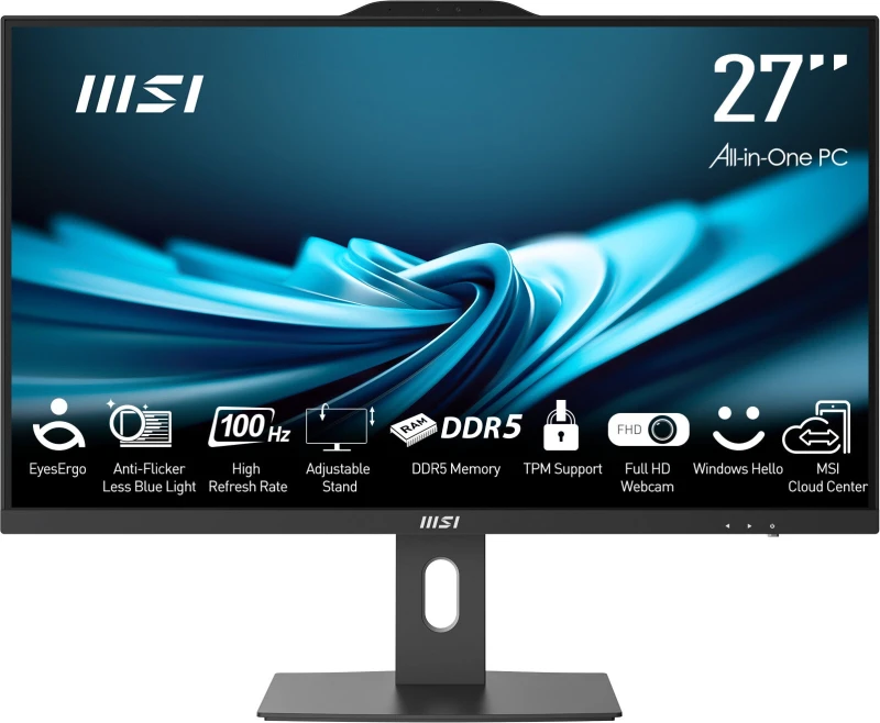 Image of MSI Pro AP272P 14M Intel Core i5 14400 All-in-One PC Barebone, (NO RAM, NO Storage, NO OS), 27" IPS Screen/UHD Graphics/Type-C/USB/LAN/HDMI/DP