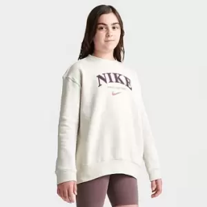 Image of Girls' Nike Sportswear Oversized Sweatshirt
