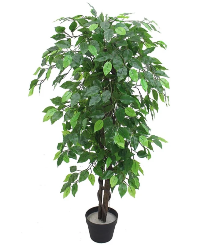 Image of Leaf 120cm Leaf Realistic Artificial Ficus Tree / Plant Green