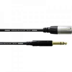 Image of Cordial CFM1,5MV XLR Adapter cable [1x XLR plug - 1x Jack plug 6.35 mm] 1.50 m Black