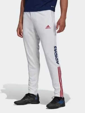 Image of adidas Tiro Wording Tracksuit Bottoms, White, Size S, Men