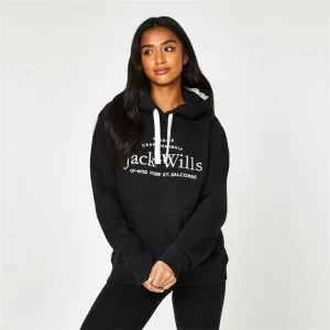 image of Jack Wills Hunston Embroidered Hoodie - Black