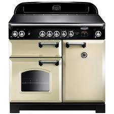 image of Rangemaster CLA100ECCRC 117610 CLASSIC 100cm Ceramic Range Cooker CreamChrome