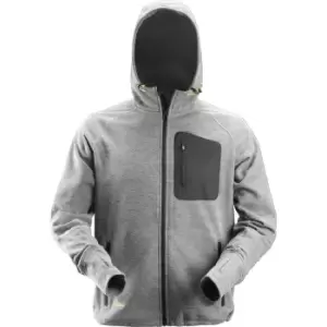 Image of Snickers 8041 Flexi Work Fleece Hoodie Grey/ Black S