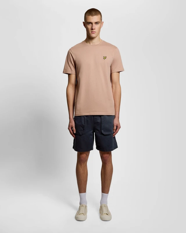 Image of Lyle & Scott Mens Linen Blend Shorts in Navy