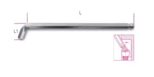 Image of Beta Tools 96 BPA 8mm Ball Head 110° Offset Extra Short Side Hex Key 000961968