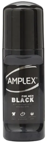 image of Amplex Black Anti Stain Formula Roll On Deodorant For Him 50ml