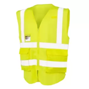 Image of SAFE-GUARD by Result Mens Executive Cool Mesh Safety Vest (3XL) (Fluorescent Yellow)