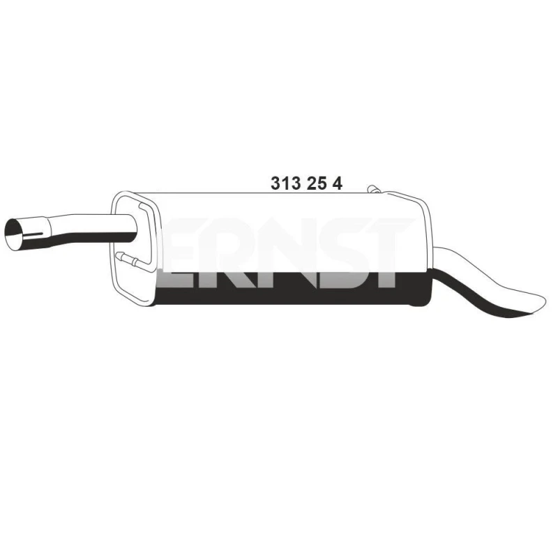 Image of ERNST 313254 Rear silencer Rear End Silencer (3437)