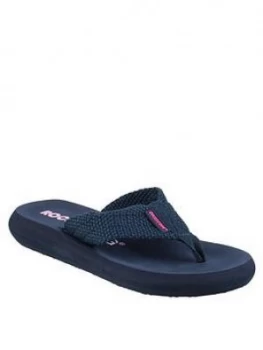 Image of Rocket Dog Sunset Webbing Flip Flop - Navy, Size 8, Women