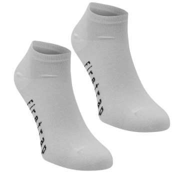 image of Firetrap 2 Pack Trainer Socks Mens - White