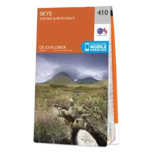 Image of Map of Skye - Portree & Bracadale