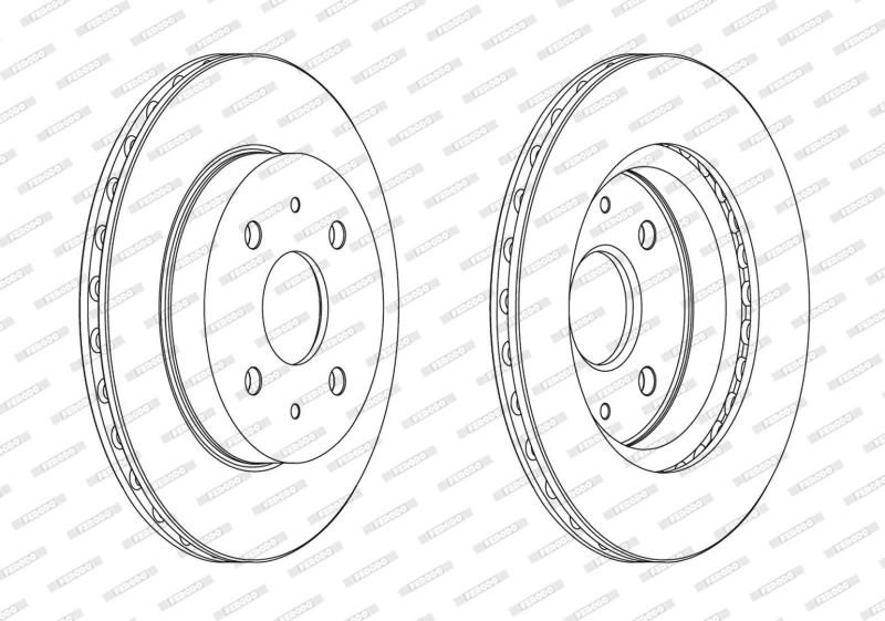Image of Brake disc FERODO DDF1774C