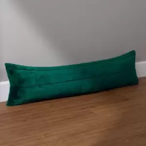 image of Empress Faux Fur Draught Excluder Emerald