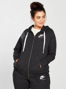Image of Nike Curve Full Zip Gym Vintage Hoodie Black Size 18 201X Women