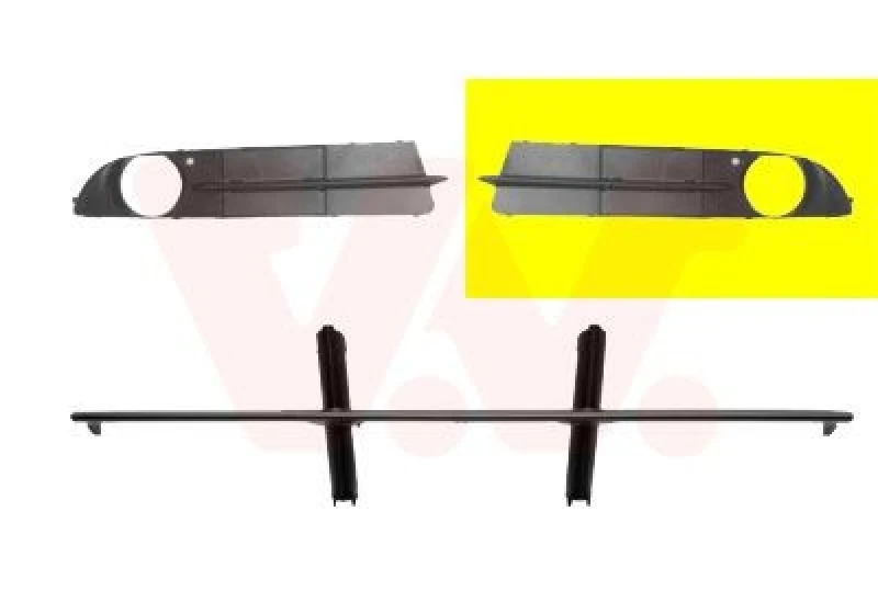 Image of VAN WEZEL Bumper grill VAN WEZEL 0655591