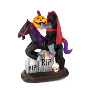 image of Premier Light Up Inflatable Headless Horseman 2m