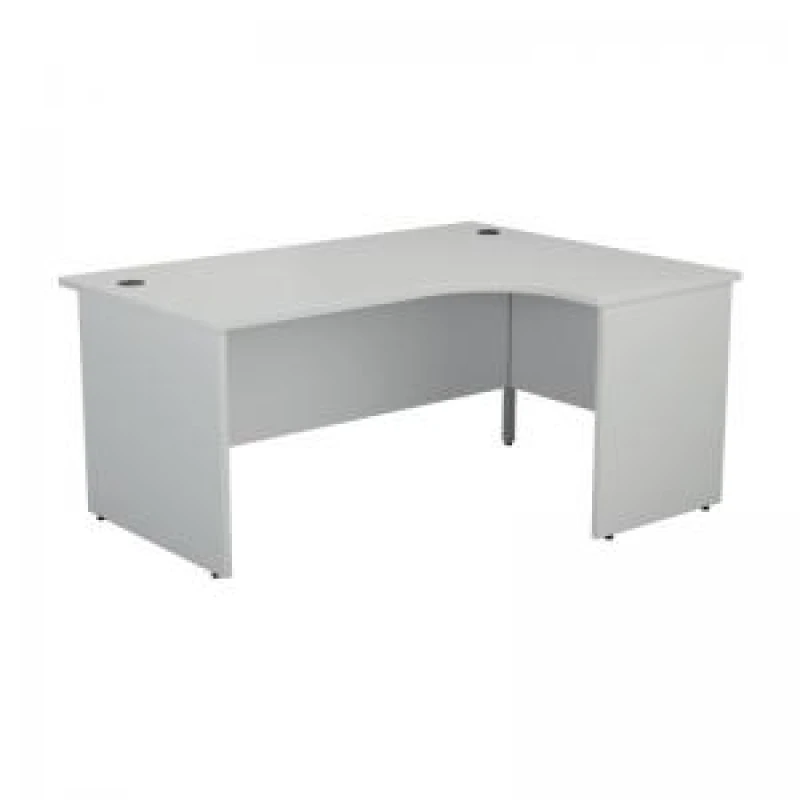 Image of Jemini Radial Right Hand Panel End Desk 1600x1200x730mm White KF805090