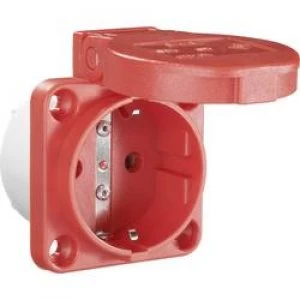 Image of Add on socket IP54 Red PCE 601.450