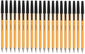 Image of Q Connect Ballpen Fine Black - 20 Pack