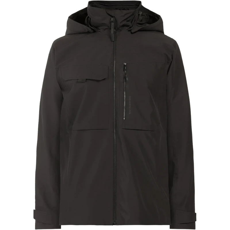 Image of Waterproof jacket Didriksons Aston Noir Unisex S